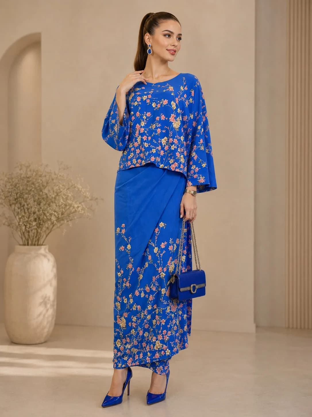 Azure Bottom Kaftan Dress