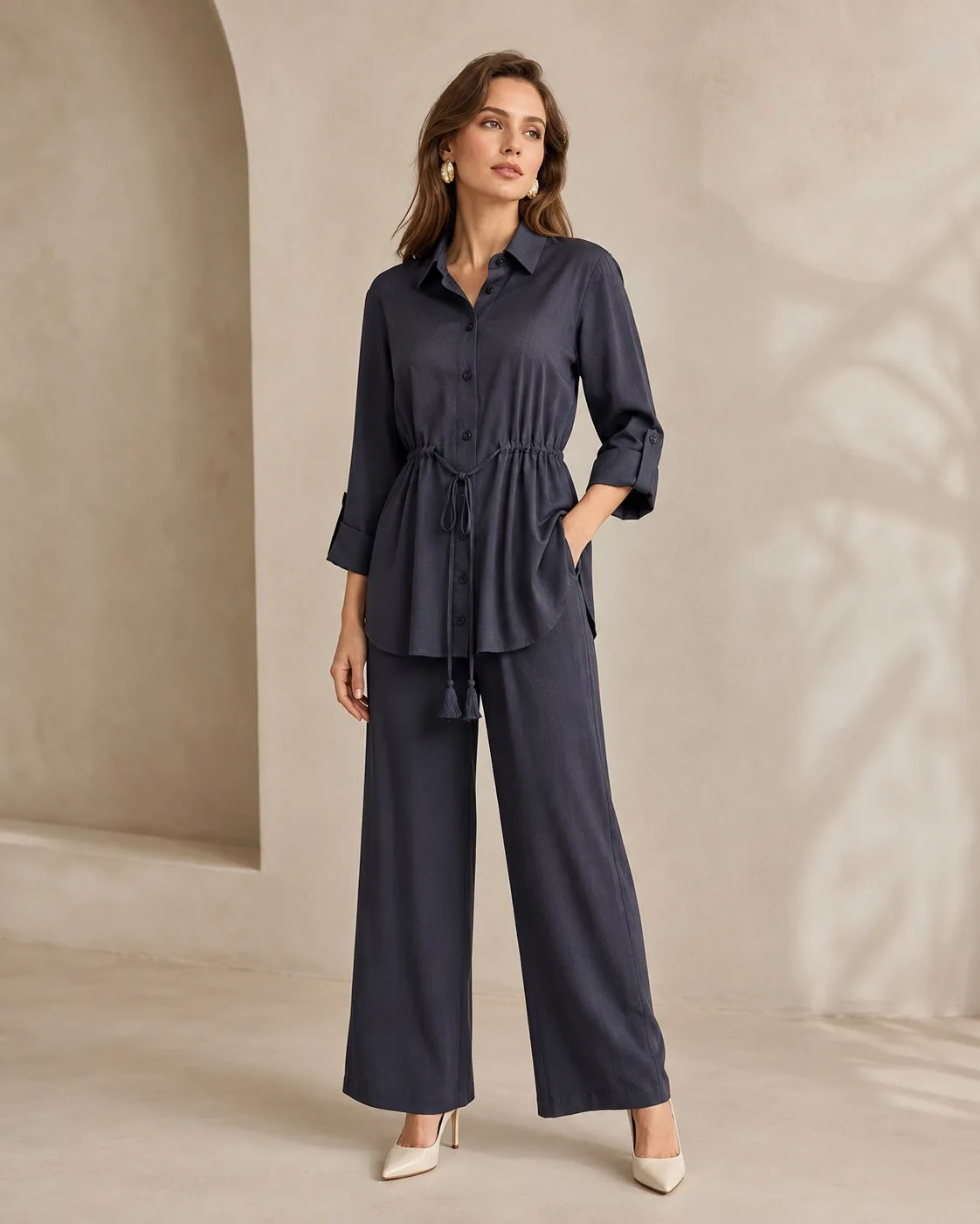 Charcoal Sophistication Co-Ord Set