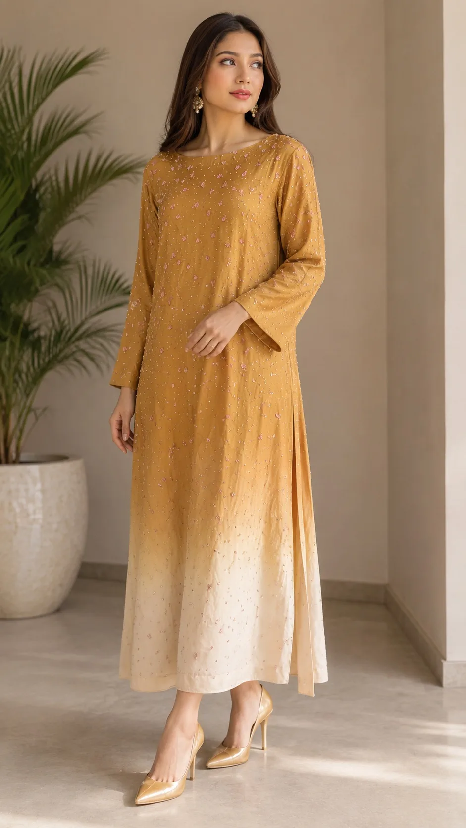 Blush Gold Dress