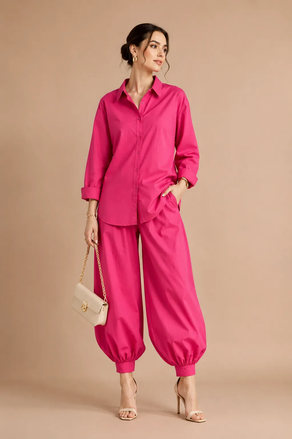 Fuchsia Luxe Co-ord Set